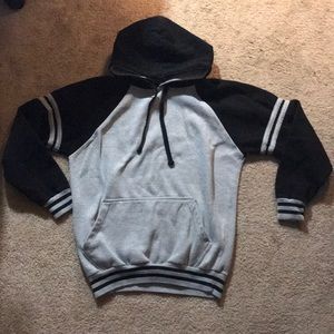 Blank and Grey striped hoodie